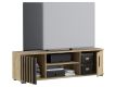 Mobilier din lemn pentru TV cu raft și ușă, 140 cm
