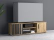 Mobilier din lemn pentru TV cu raft și ușă, 140 cm