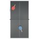Masă pliabilă mini de ping-pong cu accesorii, 152 × 71 cm
