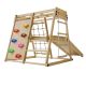 Loc de joacă interior din lemn pentru copii, cu tobogan și p