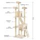Stâlp de zgâriat pentru pisici, 170 cm, cu paturi, căsuțe și
