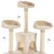 Stâlp de zgâriat pentru pisici, 170 cm, cu paturi, căsuțe și