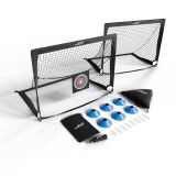 Set 2 porți fotbal pliabile Goal Master, 120x80x80 cm, cu tr
