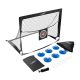 Set 2 porți fotbal pliabile Goal Master, 120x80x80 cm, cu tr