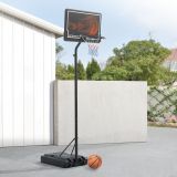 Coș de baschet reglabil pentru exterior, cu roți, 255–305 cm