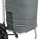Cărucior de cumpărături gri cu 2 roți, design modern, 25 kg
