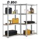 Set rafturi metalice Easy 2x, 160x80x40 cm, 4 polițe, 640 kg