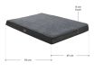 Saltea ortopedică pentru animale, husă lavabilă, 92x69x8 cm