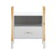 Noptieră copii albă cu sertar și poliță, design modern, 50x