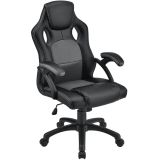 Scaun de birou Montreal, piele ecologică, negru, 120 kg