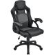 Scaun de birou Montreal, piele ecologică, negru, 120 kg