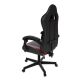 Scaun birou ergonomic HyperSeat, negru-roșu, 120 kg