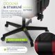 Scaun birou ergonomic HyperSeat, negru-roșu, 120 kg