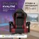 Scaun birou ergonomic HyperSeat, negru-roșu, 120 kg