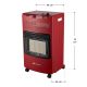 Soba mobilă pe gaz 4,2kW roșie cu aprindere electrică și roț