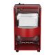 Soba mobilă pe gaz 4,2kW roșie cu aprindere electrică și roț