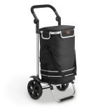 Cărucior de cumpărături 3în1, 56l, pliere, negru, izoterm, 2