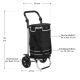 Cărucior de cumpărături 3în1, 56l, pliere, negru, izoterm, 2