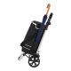 Cărucior de cumpărături 3în1, 56l, pliere, negru, izoterm, 2