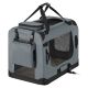 Cutie transport pliabilă XL pentru câini, auto, structură oț