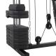 Stație fitness multifuncțională cu greutăți reglabile, 40 kg
