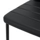 Set scaune bucătărie/sufragerie, 4 buc, PVC negru, structură