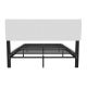 Pat modern cu LED, tăblie reglabilă, alb, 200x140 cm, design
