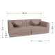 Canapea modulară roz pentru copii cu perne, 150x75x50 cm