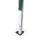 Cort de grădină tip foarfecă 3×3 m, cu protecție UV, verde