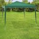 Cort de grădină tip foarfecă 3×3 m, cu protecție UV, verde