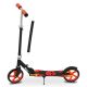 Trotinetă pentru copii cu roți mari, pliabilă, 100 kg, negru