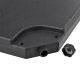 Set plăci greutate bază umbrelă, 4 bucăți, HDPE, 80 kg