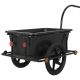 Remorcă de bicicletă cu cuvă 90L, 80kg, prelată, roți 16"