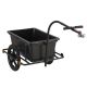 Remorcă de bicicletă cu cuvă 90L, 80kg, prelată, roți 16"