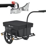 Remorcă de bicicletă cu cuvă 90L, 80kg, prelată, roți 16"