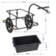 Remorcă de bicicletă cu cuvă 90L, 80kg, prelată, roți 16"