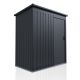 Adăpost metalic grădină, 1 m², ușă culisantă, ventilație, oț