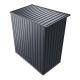 Adăpost metalic grădină, 1 m², ușă culisantă, ventilație, oț