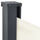 Paravan lateral exterior bej 300x180cm, protecție vânt și so