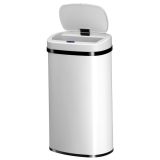 Coș de gunoi cu senzor, 60 l, alb, deschidere automată