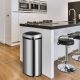 Coș de gunoi automat cu senzor, 70 l, inox, deschidere fără&nbsp;