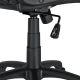 Scaun ergonomic birou verde-negru, suport lombar, piele ec,