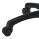 Scaun ergonomic birou verde-negru, suport lombar, piele ec,