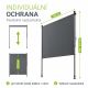 Copertină verticală pentru balcon 150x270 cm, protecție UV,
