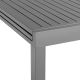 Masă extensibilă modernă din aluminiu, antracit, exterior