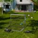Porți fotbal pliabile cu accesorii, set 2 bucăți, 120x90x90,