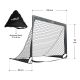 Porți fotbal pliabile cu accesorii, set 2 bucăți, 120x90x90,