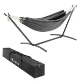 Hamac de grădină cu suport din oțel, 279 x 109 x 101 cm