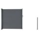 Paravan lateral extensibil antracit 3m pentru balcon și grăd