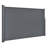 Paravan lateral extensibil antracit 3m pentru balcon și grăd